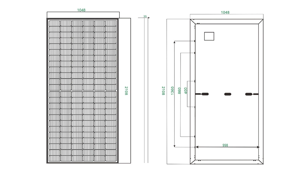 Home Use & Industry and Commerce Use Brand New CE/ISO/Inmetro/TUV/UL 440W 450W 460W 500W 600W 700W Mono Modules Monocrystalline Solar Panel